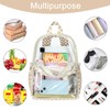 Clear Mini Backpack Lightweight See Through Bookbag Small Transparent Bag