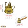 Al Bramony Brass Greek Turkish Coffee Maker Burner Table Top