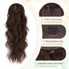 SOFEIYAN Drawstring Ponytail Extension 24 Inch Wavy Curly Clip on