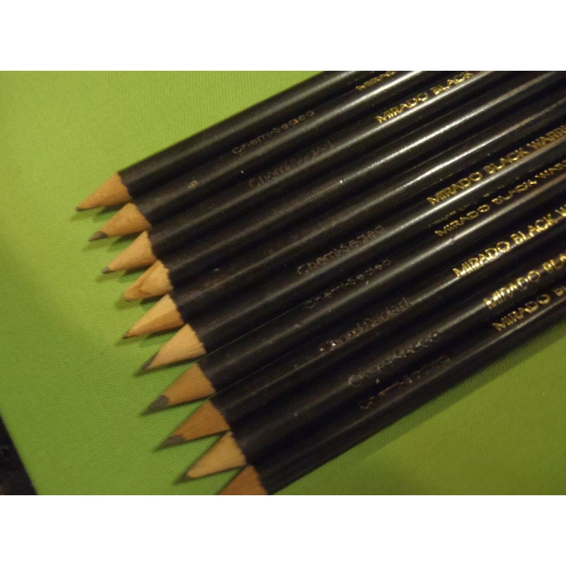 10x Vintage Mirado Black Warrior penciles,chemi