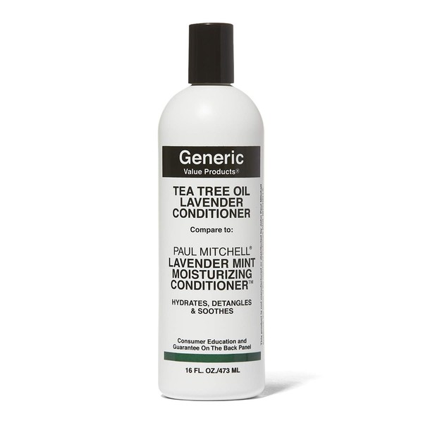 Generic Value Products Tea Tree Oil Lavender Mint Conditioner, Hydrates and Detangles, Invigorating Fragrance, Soothes Scalp, Gluten Free, 16 Oz