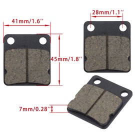 WOOSTAR Disc Brake Pad Replacement for Taotao Hammerhead American Sportswork 150cc 250cc Buggy Dune ATV 4 Wheeler Quad Go Kart