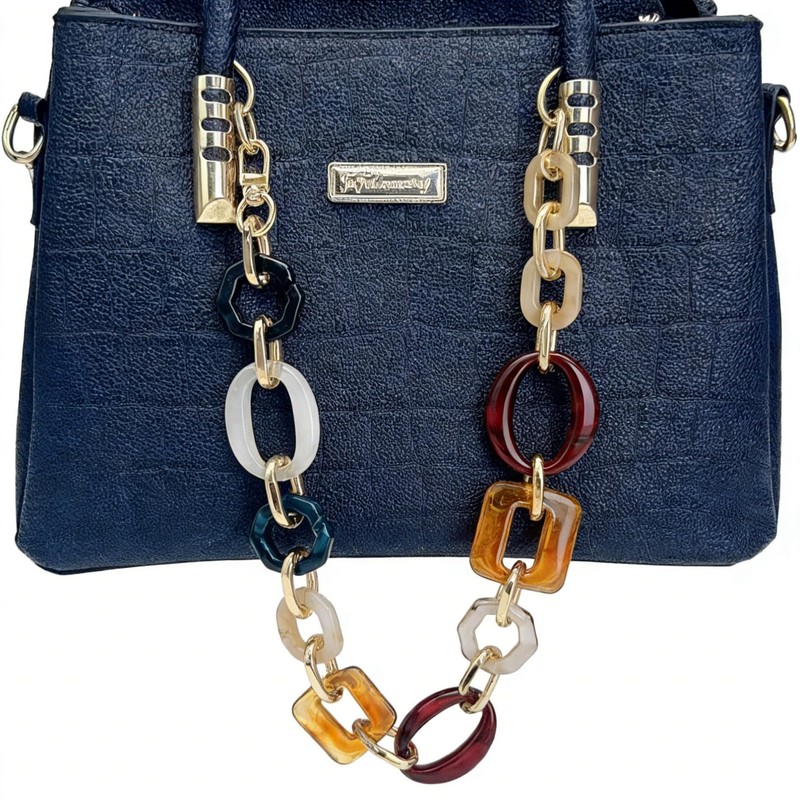 jojofuny Detachable Handbag Chain 14.56 in Acrylic Bag Chain Strap