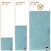 SEMAXE Bath Towel for Bathroom, 100% Cotton Towel with Hanging
