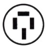 Panasonic WF1415BK Grounded 3P15A Embedded Outlet Black