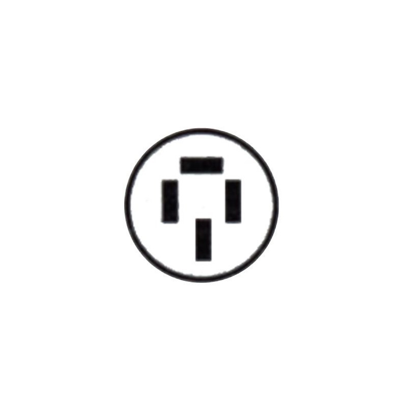 Panasonic WF1415BK Grounded 3P15A Embedded Outlet Black