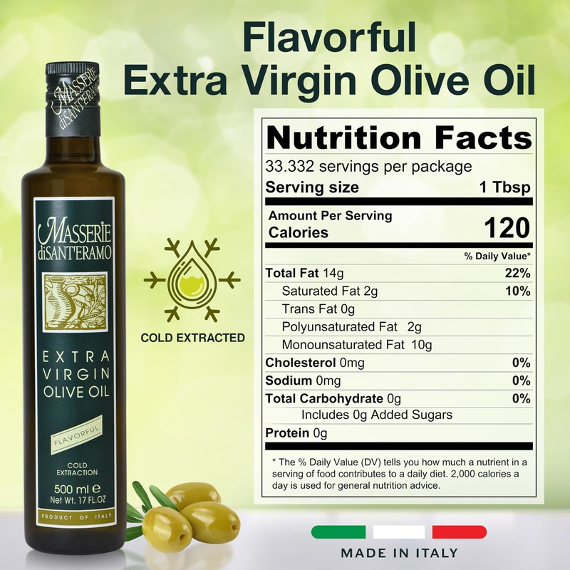 Masserie di Sant'Eramo Flavorful Italian Extra Virgin Olive Oil Cold