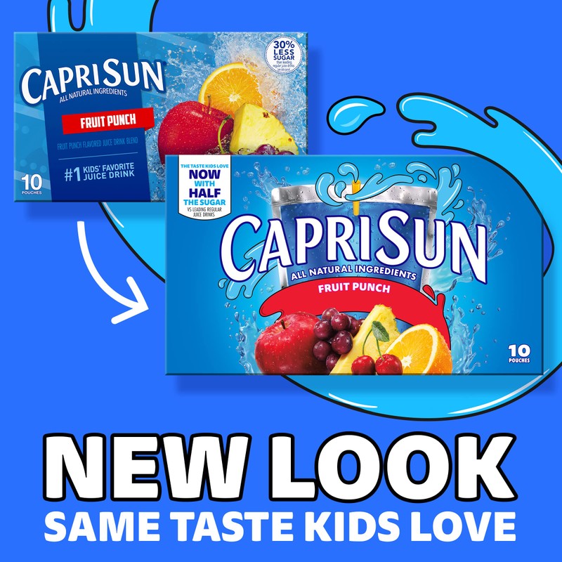 Capri Sun Fruit Punch Ready-to-Drink Juice (40 Pouches, 4 Boxes