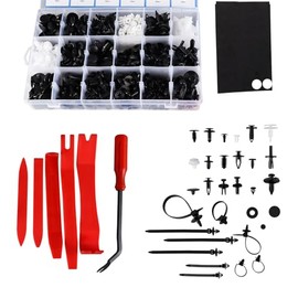 AOMIKITSTU Car Mounting Clips 17.5 cm x 27 cm x 4.3 cm, Mounting Clips Car Clips Set, Car Disassembly Tools Set, Universal Door Trim Clips for All Models