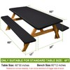 Picnic Table Cover with Bench Covers Camping Essentials Waterproof Windproof