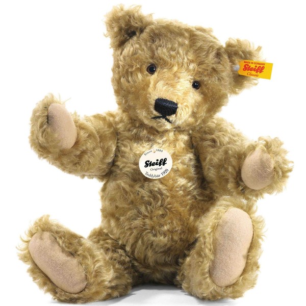 Steiff Classic 1920 Teddy Bear, 10" - Made of the Finest Mohair, For Adult Collectors