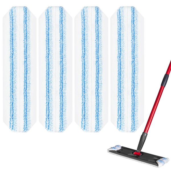 Reusable Microfiber Mop Pads Compatible with O Cedar H2prO Flat