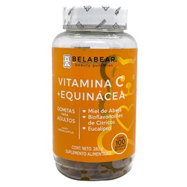Solanum Vitamina C + Equinácea 100 Gomitas Belabear Sabor Lemon-Lyptus