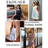 Ekouaer Women Nightgowns Sleeveless Sleepwear Spaghetti Strap Racerback Pajama Dress