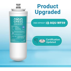 AQUACREST AP5527 Reverse Osmosis Pre and Post Water Filter Cartridge, Replacement for Aqua-Pure AP5527, 5598101, AP-RO5500, APRO5500 Reverse Osmosis System (1 Set), Model No.WF59.