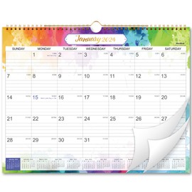 2024 Wall Calendar - 2024 Calendar, 12 Months Wall Calendar 2024, Jan.2024 - Dec.2024, Monthly Calendar with Julian Date, 15 x 11.5 in, Twin-Wire Binding, Great for Hanging on The Wall, Color Design