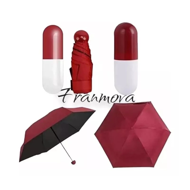 Movasa Paraguas Sombrilla Bolsillo En Forma De Capsula