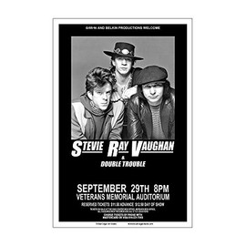 Raw Sugar Art Studio Stevie Ray Vaughan 1985 Columbus Concert Poster
