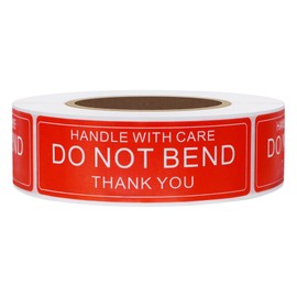 Hylabelest 1x3 Inch Handle with Care Do Not Bend Thank You Stickers Shipping Address Warning Labels Total 500 Per Roll