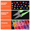 Tanstic 722pcs Acrylic Pastel Beads Kit, Candy Colour Round Beads