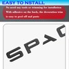YHCDSEA Dual Motor Badge Emblem Sticker Plaid Decor Compatible for