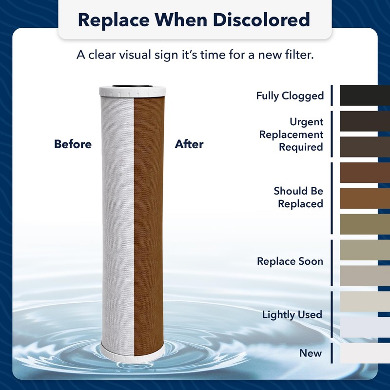 US Water Systems Carbon Water Filter 20 x 4.5, Whole