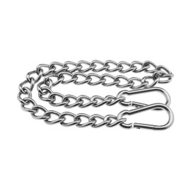 304 304 Stainless Steel Extension Chain with Two Snap Hooks for Hanging Chairs, Hammocks, Sandbags, Swings, Maximum Load 200kg