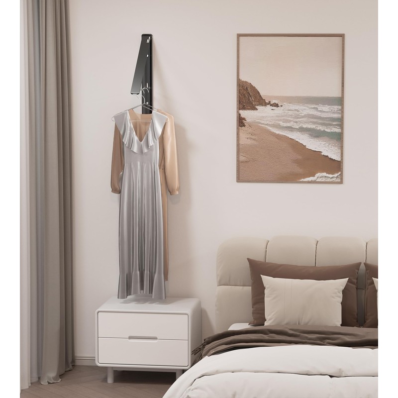 Dr.DJ Clothes Drying Rack Wall Mounted, Retractable & Foldable Clothes