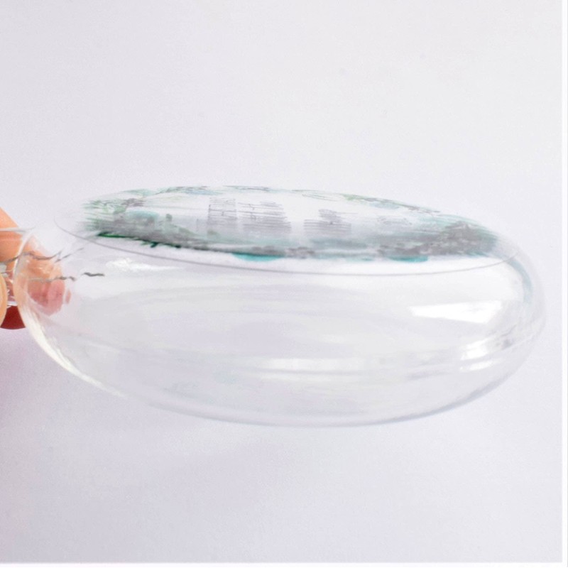 Baby's First Christmas 2024 Decoration. Nude Tree Glass Hanging Bauble.