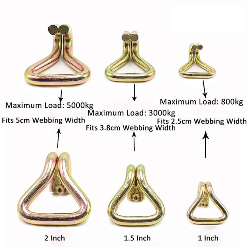 Claw Hooks Single J/Dual J/S Hook for 25-50mm Ratchet Tie