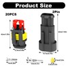 20 Sets Waterproof Car Wire Connector 12v, 1.5mm Terminal Power