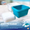 2pk Denture Bath Box, Denture Box for False Teeth Container