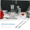 Mikinona 10pcs Stainless Steel Measuring Spoons Laboratory Sampling Spoons for