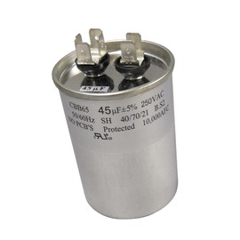 COCAPCO Run Capacitor CBB65 45uF 45MFD 45 uF MFD uF/MFD 250VAC 250V AC 250 VAC SH C.P1/S1 UL Cap
