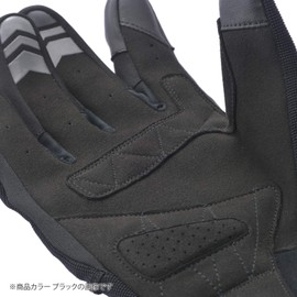 Daytona 15842 Motorcycle Gloves, Spring, Summer, Autumn, Winter, Soft Protector, Smartphone Compatible, Stretch Fit Gloves, Black, L Size