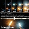 JDE11 Led Bulbs 120V 75W Halogen Candelabra Bulbs Equivalent Dimmable,T3