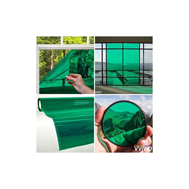 VViViD Transparent Colorful Vinyl Window Tinting Sheets (6ft x 4.9ft,