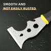 OKEMISS Scraper Tool, Stainless Steel 15-in-1 Painters Tool, Professional Multi