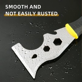 OKEMISS Scraper Tool, Stainless Steel 15-in-1 Painters Tool, Professional Multi Wallpaper Scraper Tool Includes Paint Roller, Straight Scraper, Curved Scraper (1 PCS)