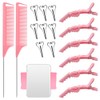 Hair Styling Tools Set - 17 Pieces Including Sectioning Rings,