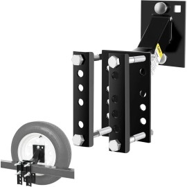 all-in-one emporium Boat Trailer Spare Tire Mount Carrier Wheel Cargo Holder Durable Powder Coat