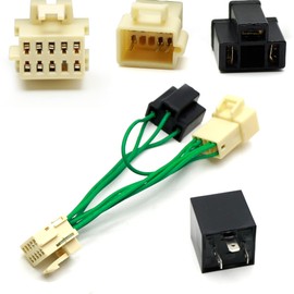 iJDMTOY Direct Plug-N-Play LED Turn Signal Upgrade Hyperflash Bypass Harness w/ C5-21 Rapid Blink Fix Flasher Compatible with 1997-2004 C5 Corvette