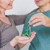 2 Pieces of Sequined Dinosaur Keychains, Creative Keychains, Bag Pendants,