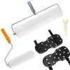 QWORK Multifunctional Self-Leveling Cement Tool Kit - Includes PE Rollers,