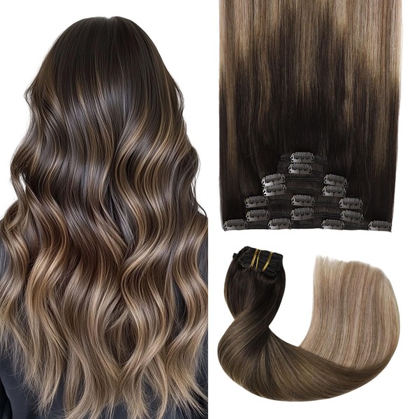 Sweetmet Pro2.0 Remy Real Human Hair Extensions Clip ins 120g