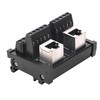 Jienk RJ45 8P8C DIN Rail Mount Ethernet Connector Distribution Breakout
