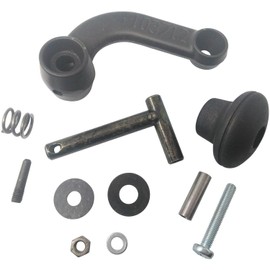Stove Parts 4 Less Jotul Black Front Door Handle Kit for F100 Nordic & F500 Oslo Wood Stoves: 155461-SPFL