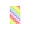 Multicolor Heart Shape Stickers Color Coding Labels - 10 Sheets
