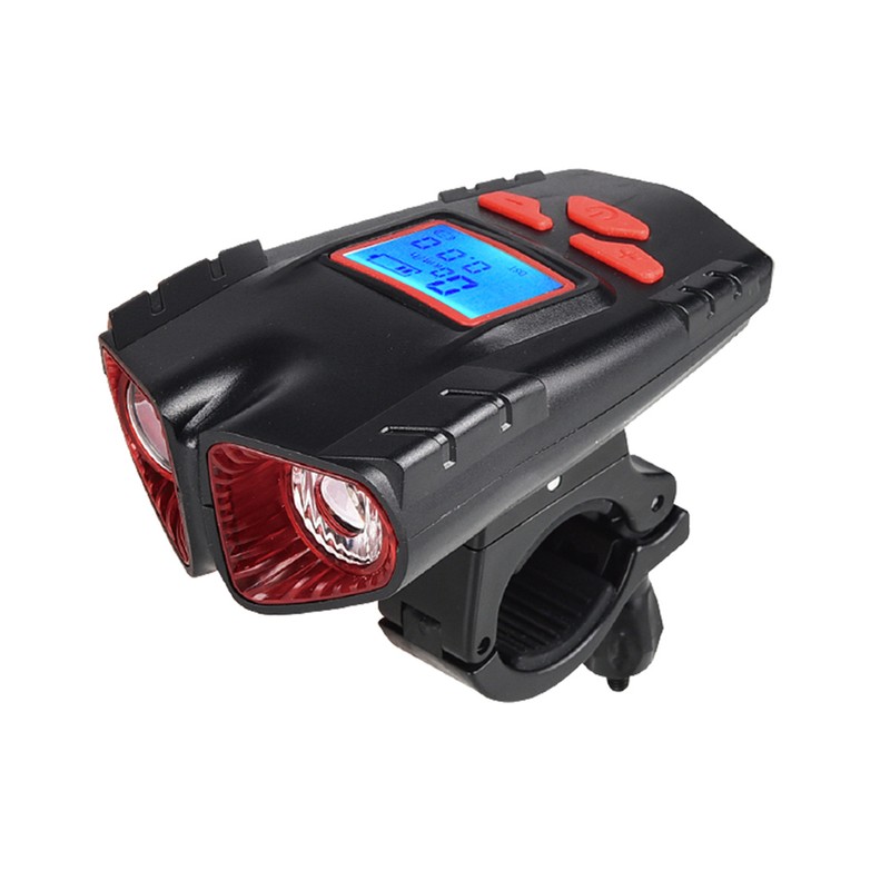 USB Rechargeable Bike Light with Bike Bell 4 Lighting Mode