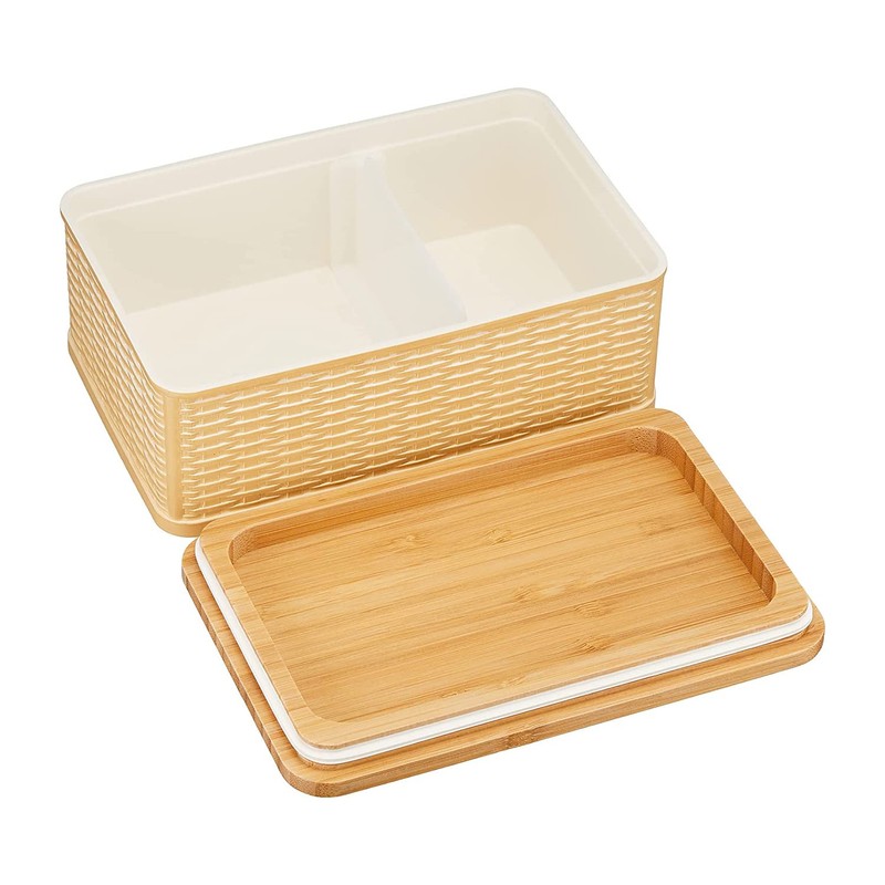 Takenaka Rat Lunch Box, 1-Tier, Bamboo Lid, Natural, 28.7 fl